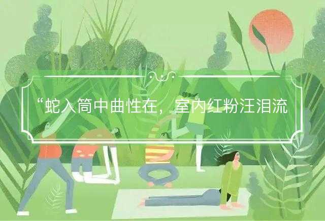 蛇入筒中曲性在，室内红粉汪泪流是什么生肖，成语释义解释落实