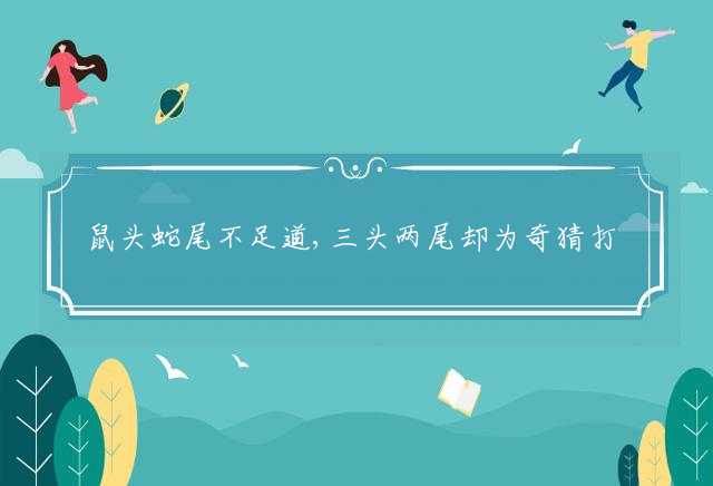 鼠头蛇尾不足道,三头两尾却为奇猜打一准确生肖,作答词语解释落实